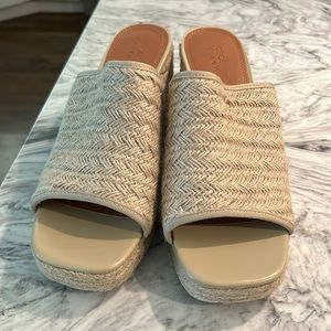 New ASOS chunky raffia platform sandals